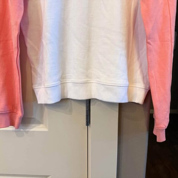 Women’s Peleton Crew Neck Colorblock Pink & WhitePullover Sweatshirt-Size Medium - Picture 4 of 9